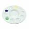 12 Plastic Paint Palettes 6 3/4" Circle Trays 10 Wells or For cupcake decorating
